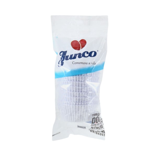 Encontraproduto.com.br - Forminha de Papel Junco Branca N°1 Com 100 Unidades