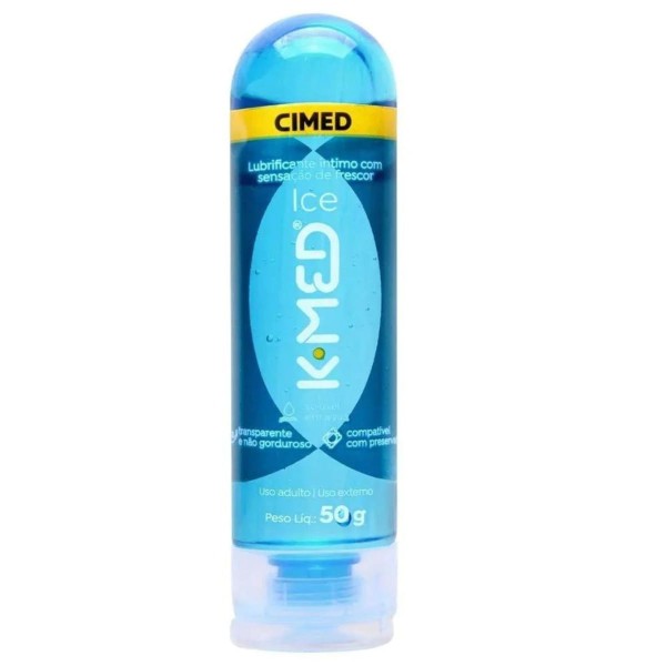 Encontraproduto.com.br - Kit K-MED Lubrificante Íntimo Gel Ice 50g + 8 Preservativos Masculinos Vai que Rola