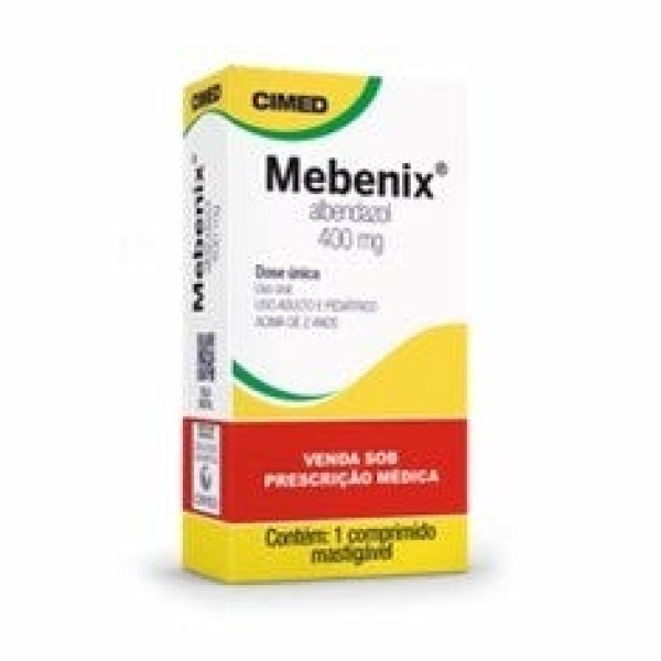 Encontraproduto.com.br - MEBENIX COMPRIMIDO MASTIGAVEL 400MG x 1