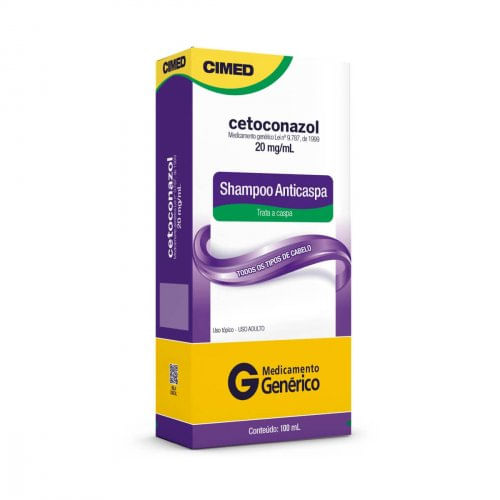Encontraproduto.com.br - Cetoconazol Shampoo Anticaspa 20mg/mL 100mL Genérico Cimed