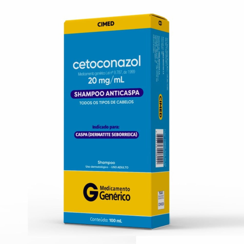 Encontraproduto.com.br - Cetoconazol Shampoo Anticaspa 20mg/mL 100mL Genérico Cimed