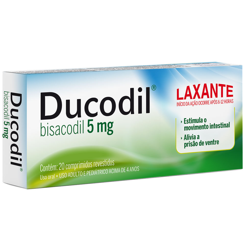 Encontraproduto.com.br - Ducodil 5mg Com 20 Comprimidos