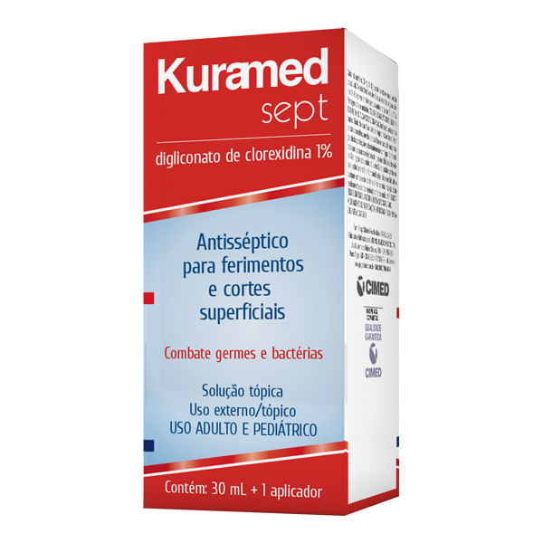 Encontraproduto.com.br - Kuramed Cimed Sept 10mg/ml solução Tópica 30ml