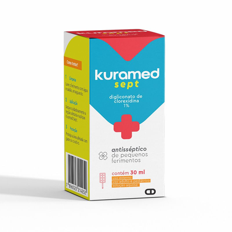 Encontraproduto.com.br - Kuramed Cimed Sept 10mg/ml solução Tópica 30ml