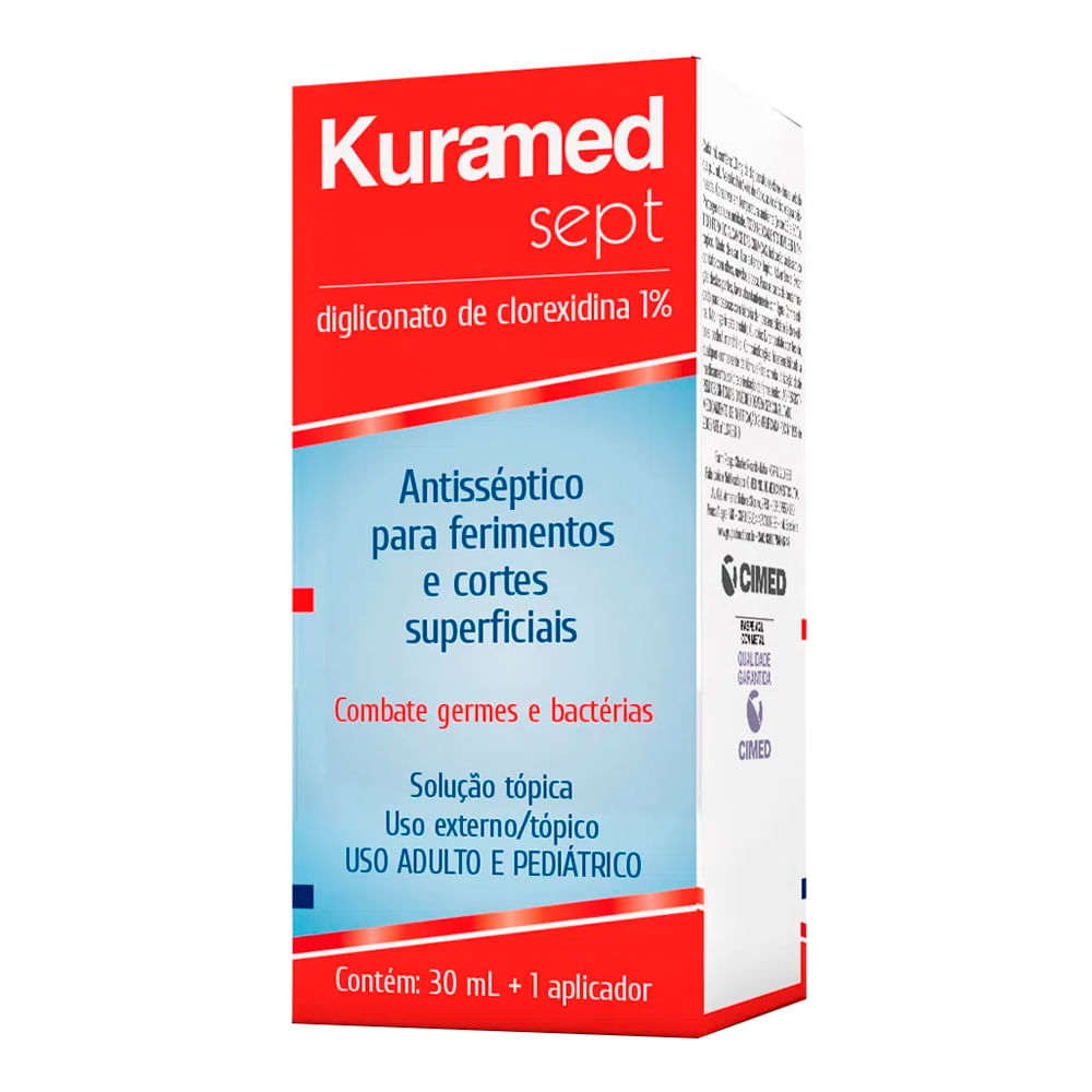 Encontraproduto.com.br - Kuramed Cimed Sept 10mg/ml solução Tópica 30ml