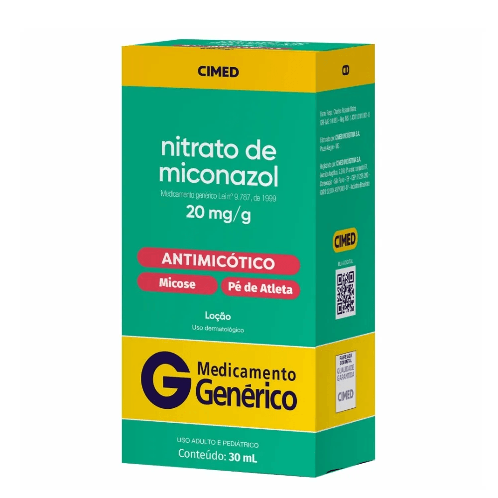 Encontraproduto.com.br - Nitrato de Miconazol 20mg/g Loção 30ml Genérico Cimed