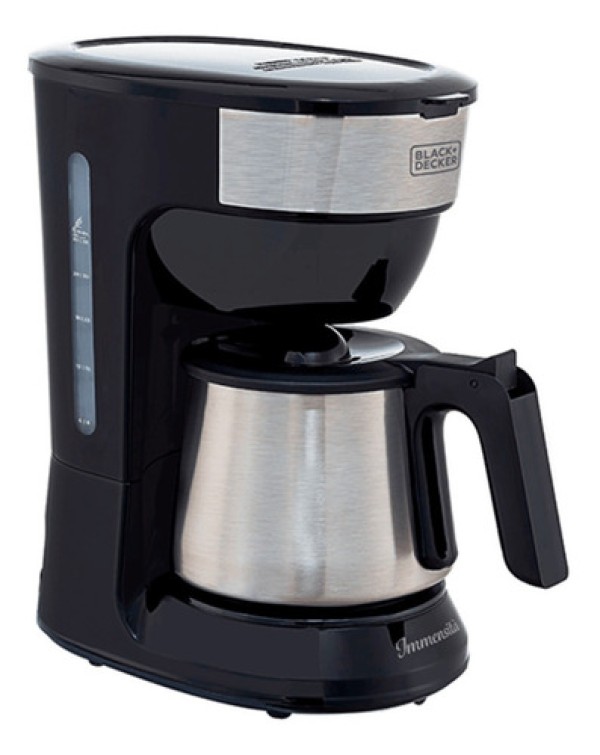 Cafeteira Black + Decker, 38 Xícaras, Jarra De Inox 1,25l, 900w, Preta - Cm38 110v