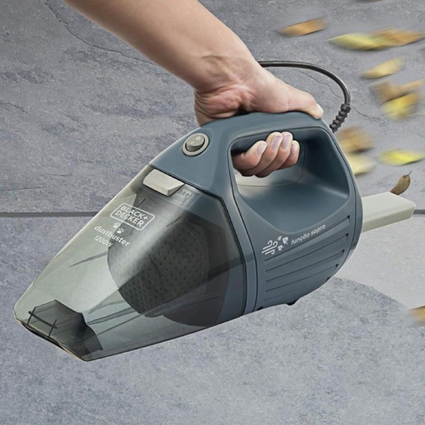 Encontraproduto.com.br - Aspirador de Pó Portátil com Bocal PET Cinza 220V - Black&Decker