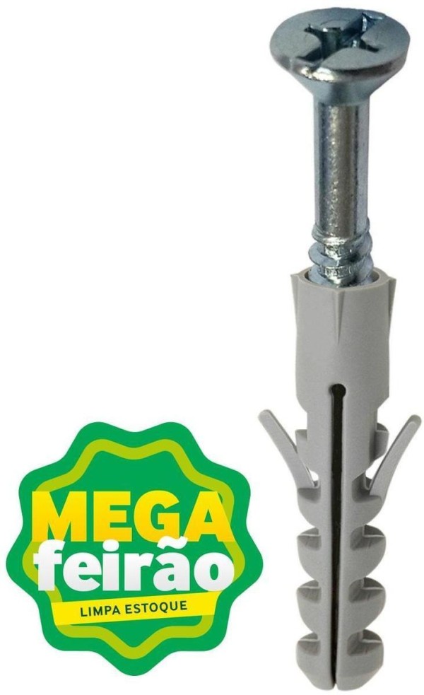 Parafuso Para Madeira Fixtil 4,2x30mm com Bucha 7mm