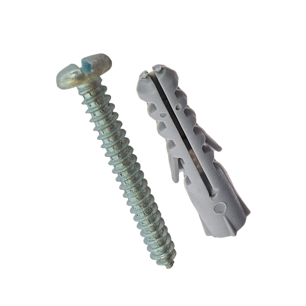 Encontraproduto.com.br - Parafuso Atarraxante Fixtil 4,8x50mm com Bucha 8mm Kit com 5 unidades