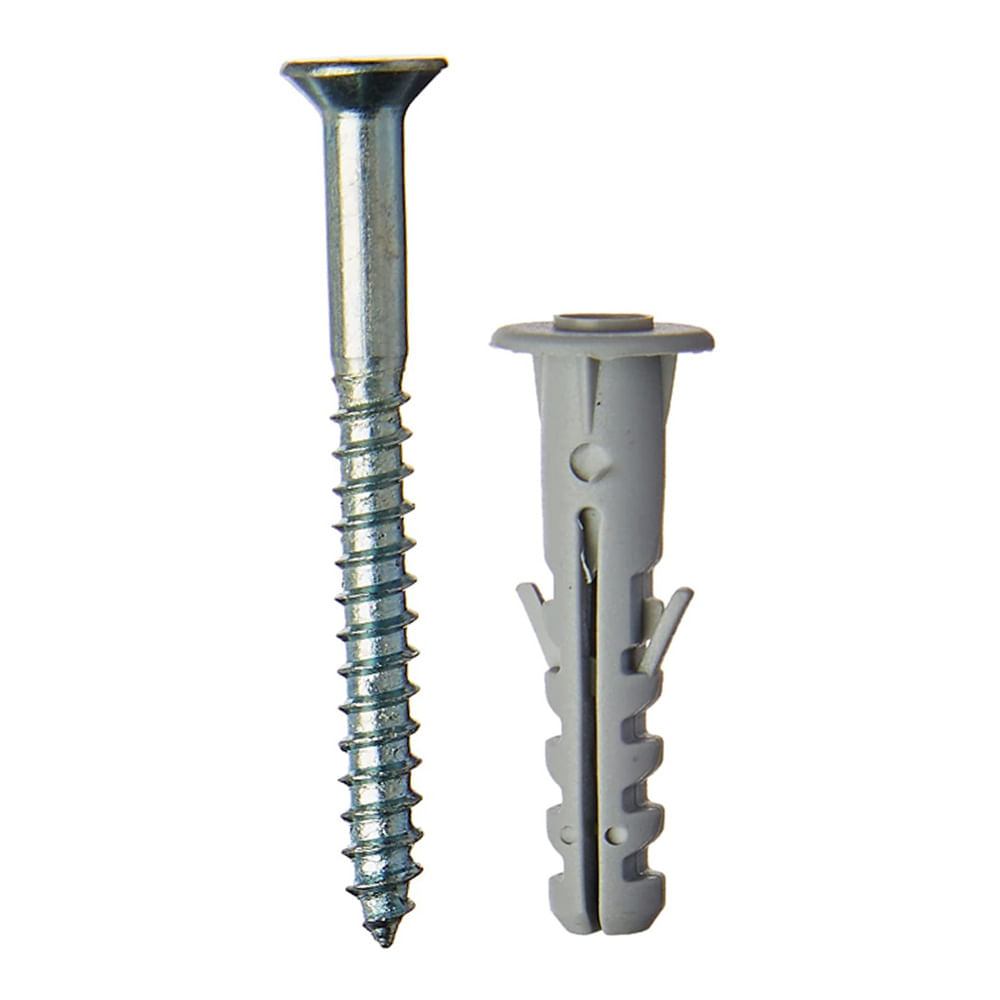 Encontraproduto.com.br - Parafuso Atarraxante Fixtil 4,8x50mm com Bucha Anel 8mm Kit com 5 unidades