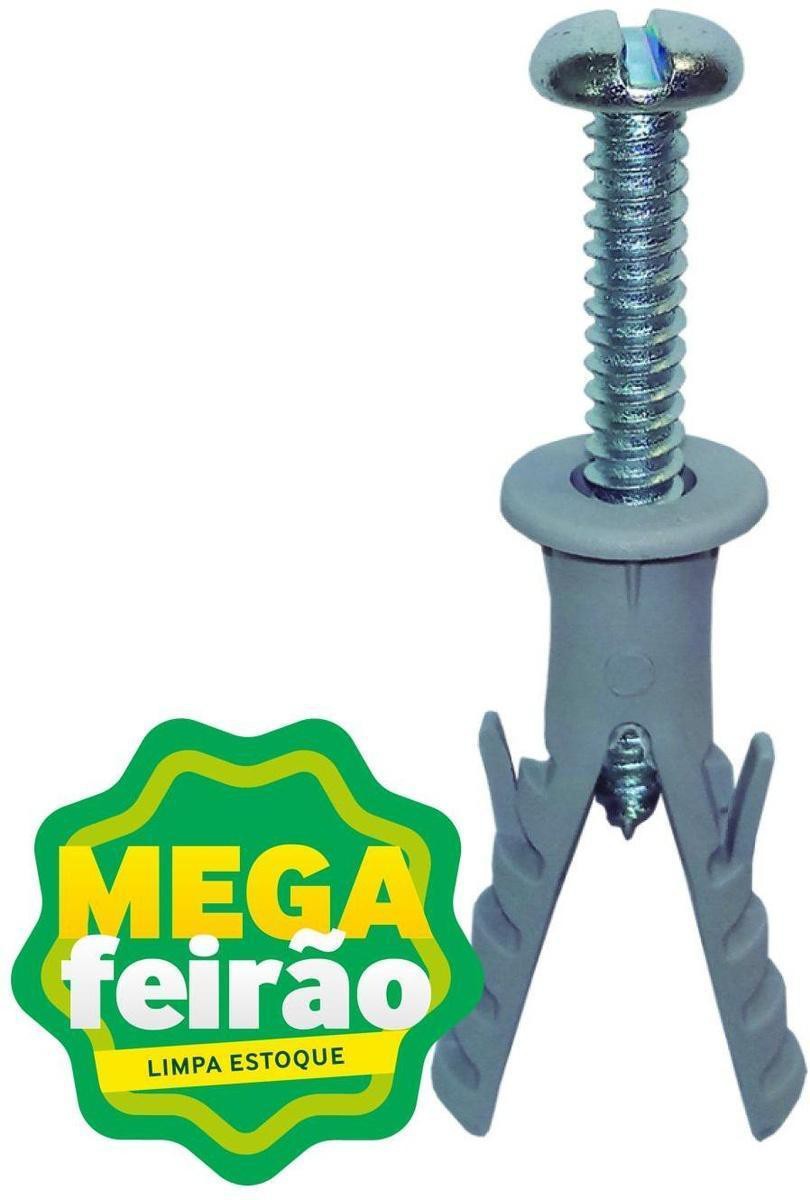 Encontraproduto.com.br - Parafuso Atarraxante Fixtil 6,3x50mm com Bucha Anel 10mm Kit com 5 unidades