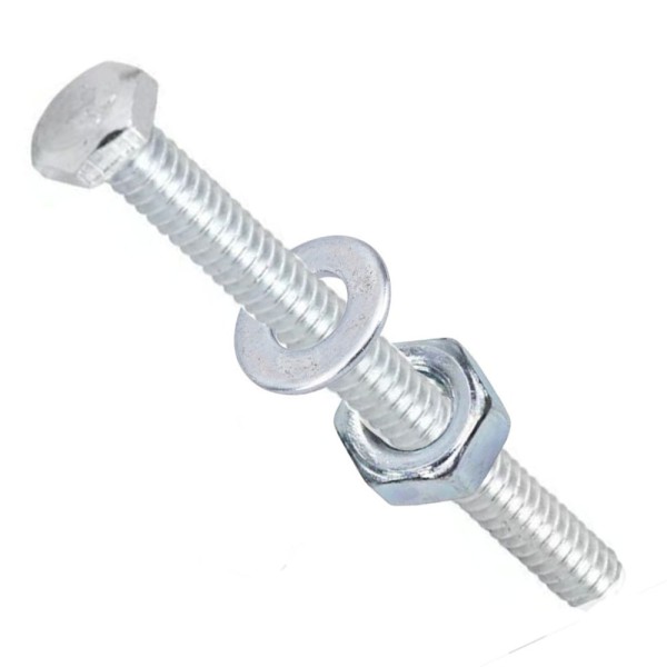 Encontraproduto.com.br - Parafuso Sextavado Com Porca+Arruela 5/16x2 2 Unidades Fixtil