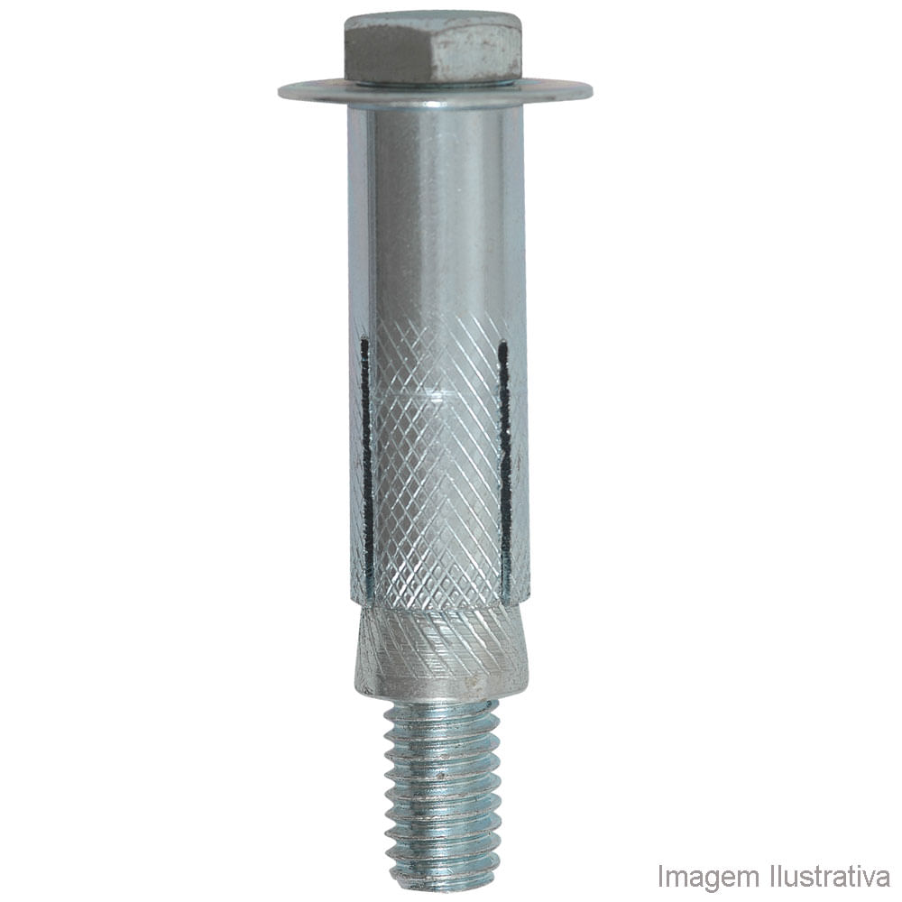 Encontraproduto.com.br - Chumbador Com Parafuso 1/4x2 2 Unidades Fixtil