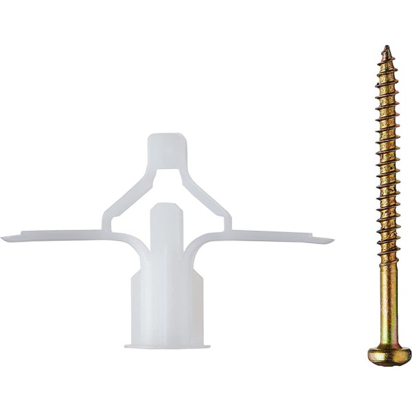 Encontraproduto.com.br - Parafuso Com Bucha Para Gesso 4mmx50mm 2 Unidades Fixtil