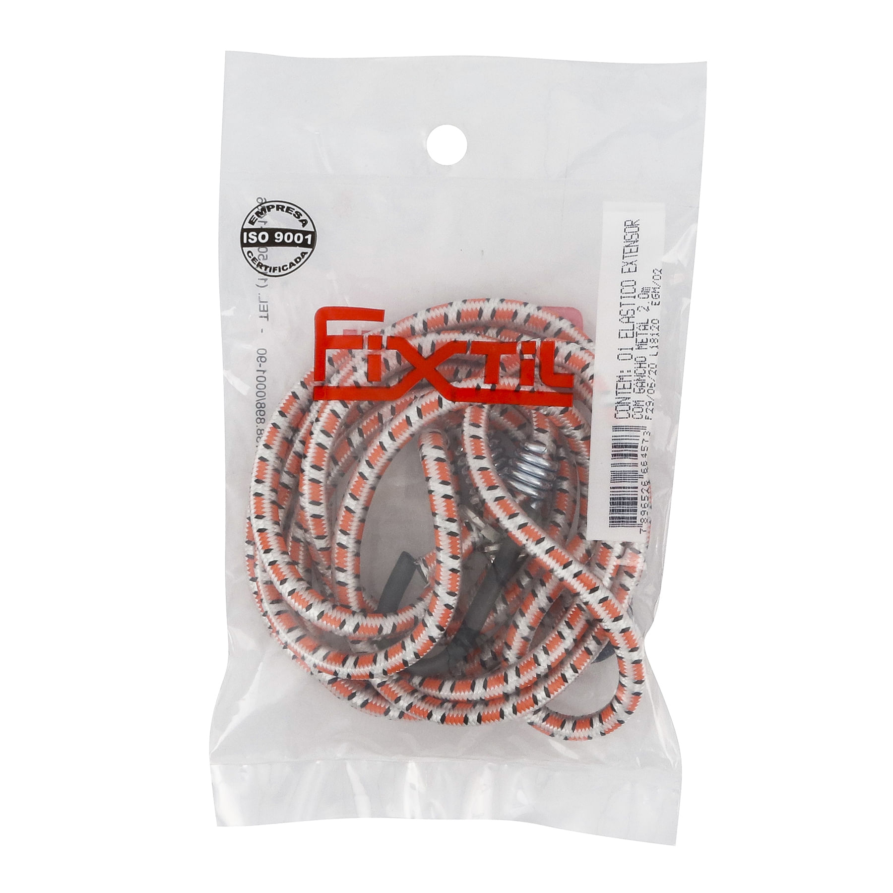 Encontraproduto.com.br - Elástico Extensor Com Gancho De Metal 2.0m Fixtil