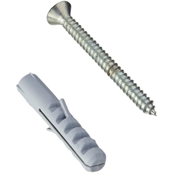 Encontraproduto.com.br - Parafuso Atarraxante Phillips Cabeça Chata Com Bucha 6.3x50/10mm 20 Unidades Fixtil