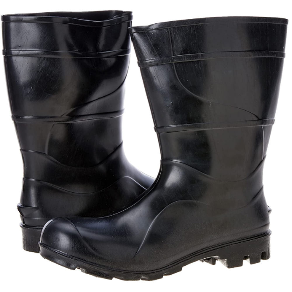 Bota Trator Pvc Preto Cano Médio 40 Fixtil
