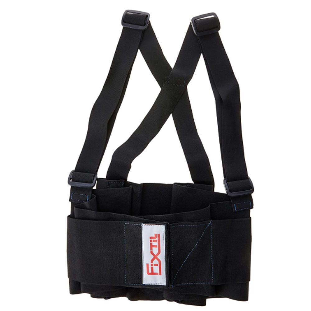 Encontraproduto.com.br - Cinto Ergonômico Com Refletivo Preto M Fixtil