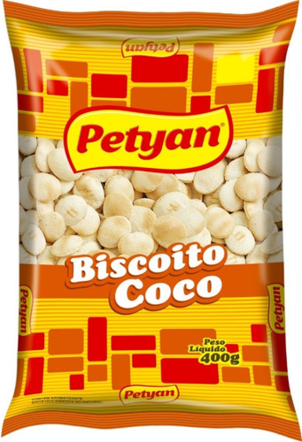 BISCOITO PETYAN PACOTE 400G COCO