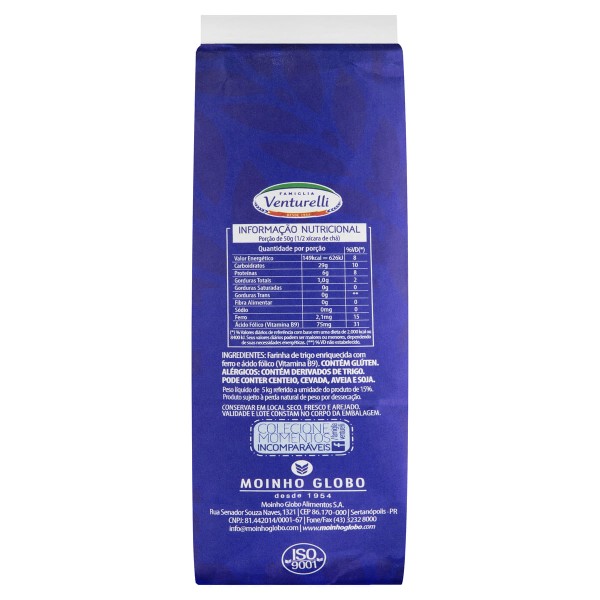 Encontraproduto.com.br - FARINHA TRIGO VENTURELLI TRADICIONAL 5KG
