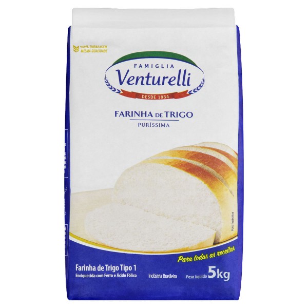 Encontraproduto.com.br - FARINHA TRIGO VENTURELLI TRADICIONAL 5KG