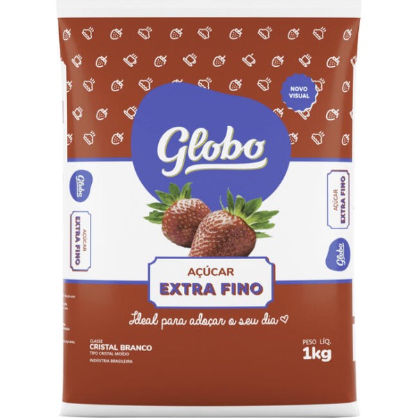Encontraproduto.com.br - Açúcar Extra Fino Globo Pacote com 1kg
