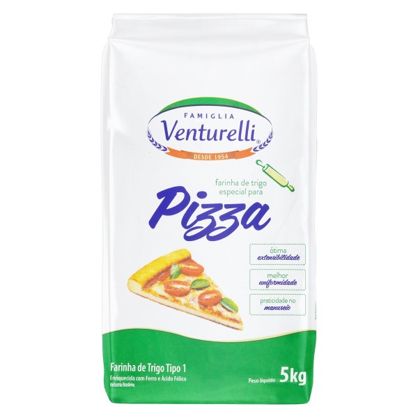 Encontraproduto.com.br - Farinha de Trigo Venturelli Pizza Pacote com 5kg