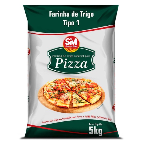Encontraproduto.com.br - Farinha de Trigo p/ Pizza Sm Tipo 1 5Kg
