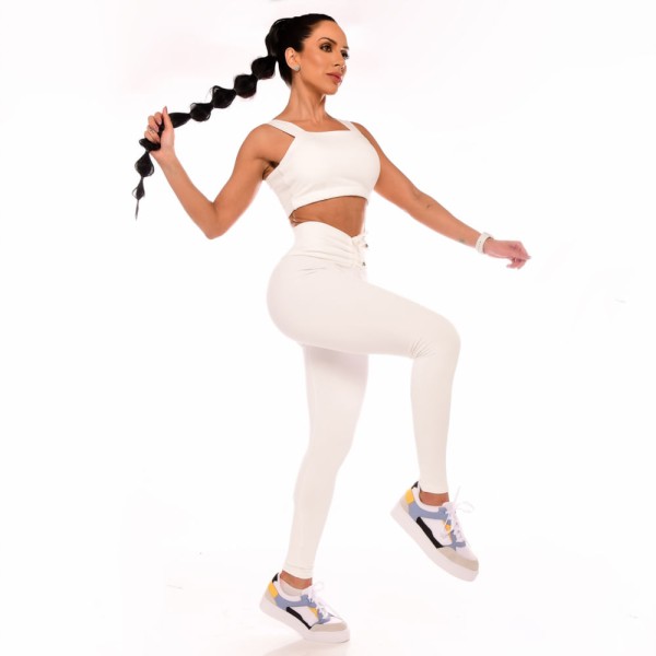 Encontraproduto.com.br - Calça Empina Bumbum Fitness Legging Branco