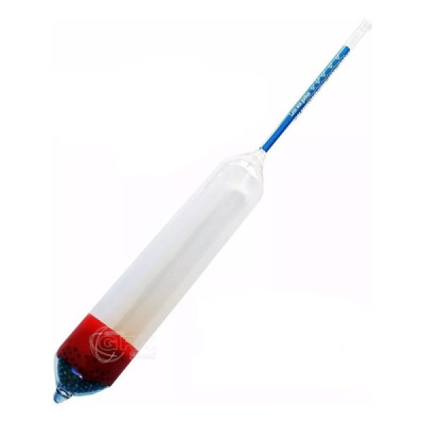 Encontraproduto.com.br - Densímetro Lacto-Densímetro 15/40 x 1g/ml 210+5mm Calibrado a 20°C  Incoterm 5783