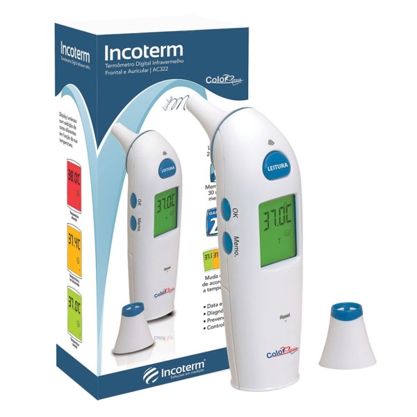 Termômetro Digital Auricular Incoterm AC322