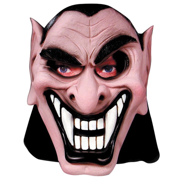 Encontraproduto.com.br - Máscara Infantil com Capuz - Vampiro Mau - Floc