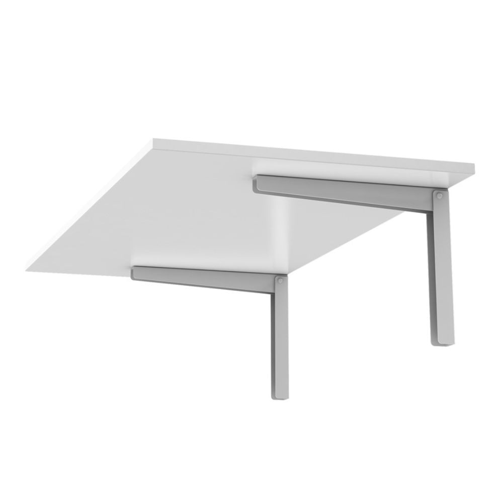 Encontraproduto.com.br - Mesa Dobrável MDP Fico Bancada Parede Branco 90x45x1,5cm