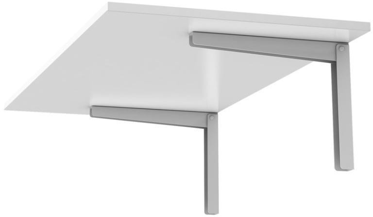 Encontraproduto.com.br - Mesa Dobrável MDP Fico Bancada Parede Branco 90x45x1,5cm