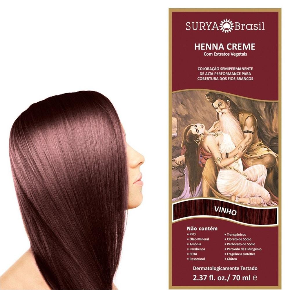 Encontraproduto.com.br - Henna Surya Creme Vinho