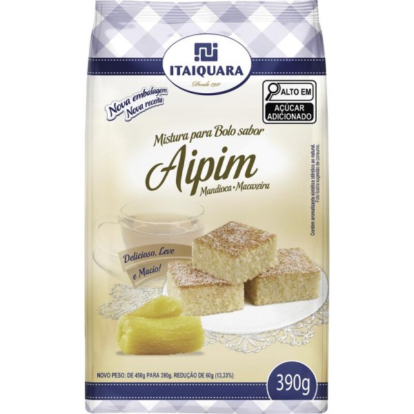 Encontraproduto.com.br - Mistura para Bolo Itaiquara Aipim Pouch com 390g