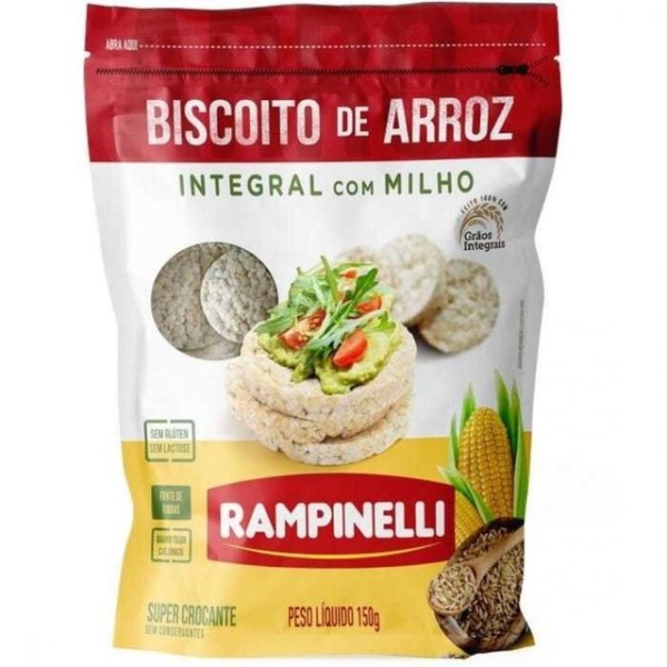 Encontraproduto.com.br - Biscoito RAMPINELLI Arroz Integral Milho 150g