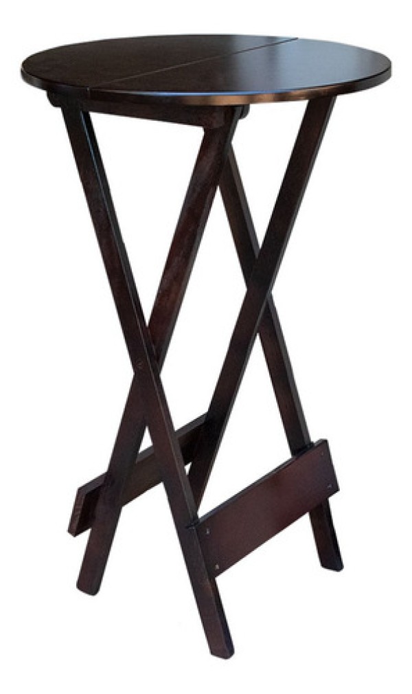 Encontraproduto.com.br - Mesa De Madeira Bistrô Dobravel Preto - Preto