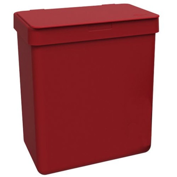 Encontraproduto.com.br - Kit Dispenser com Lixeira de Pia Coza Single 99290/4465 Vermelho