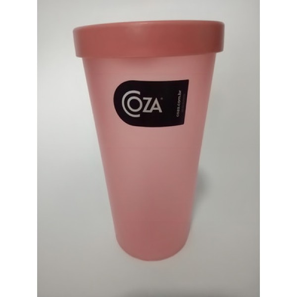Copo Com Tampa Nutri 500ml Rosa Coza
