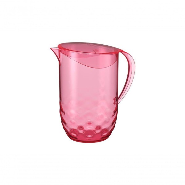 Jarra Com Tampa 2 L Plástico Cor Rosa Sorbet Linha Wave Coza Rosa