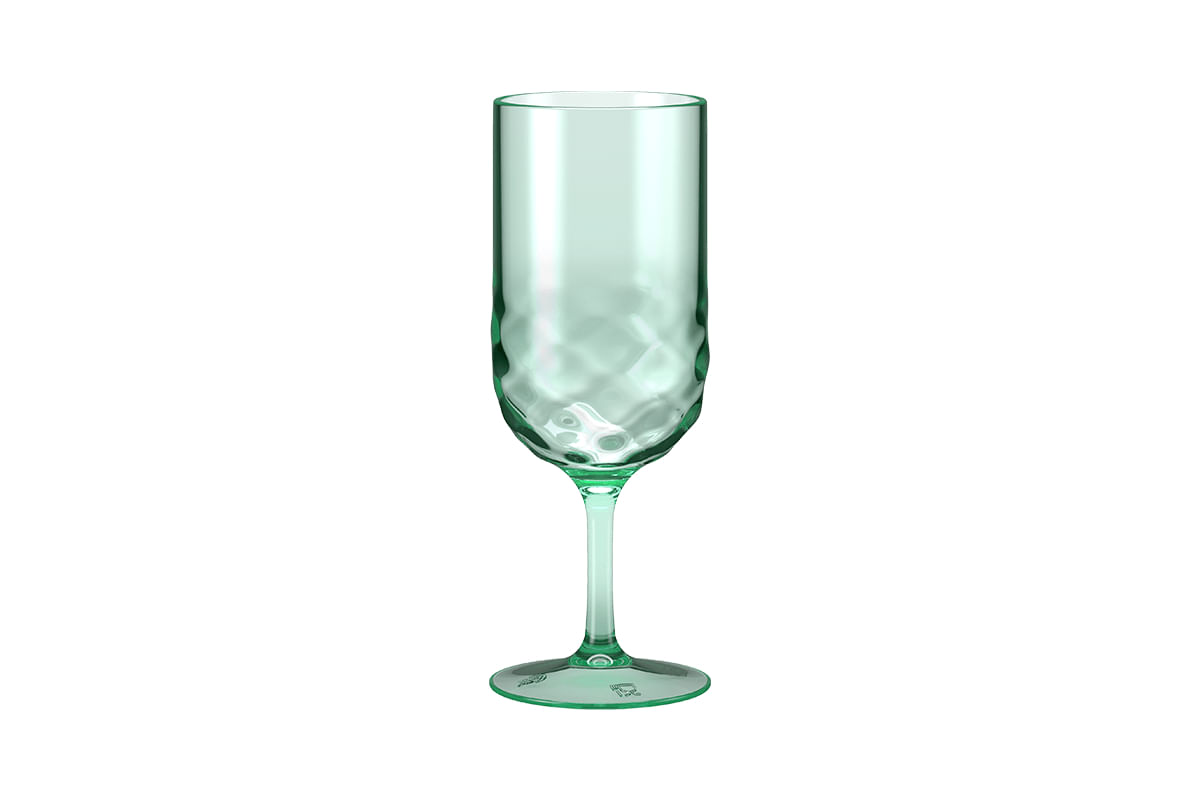 Encontraproduto.com.br - Taça 300 Ml Plástico Cor Verde Soft Linha Wave Coza Verde Soft