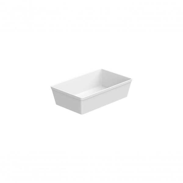 Encontraproduto.com.br - Travessa Retangular 2,2l Branca Servir a Mesa Salada Sobremesa Risoto Petisco Coza