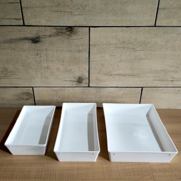 Encontraproduto.com.br - Travessa Retangular 2,2l Branca Servir a Mesa Salada Sobremesa Risoto Petisco Coza