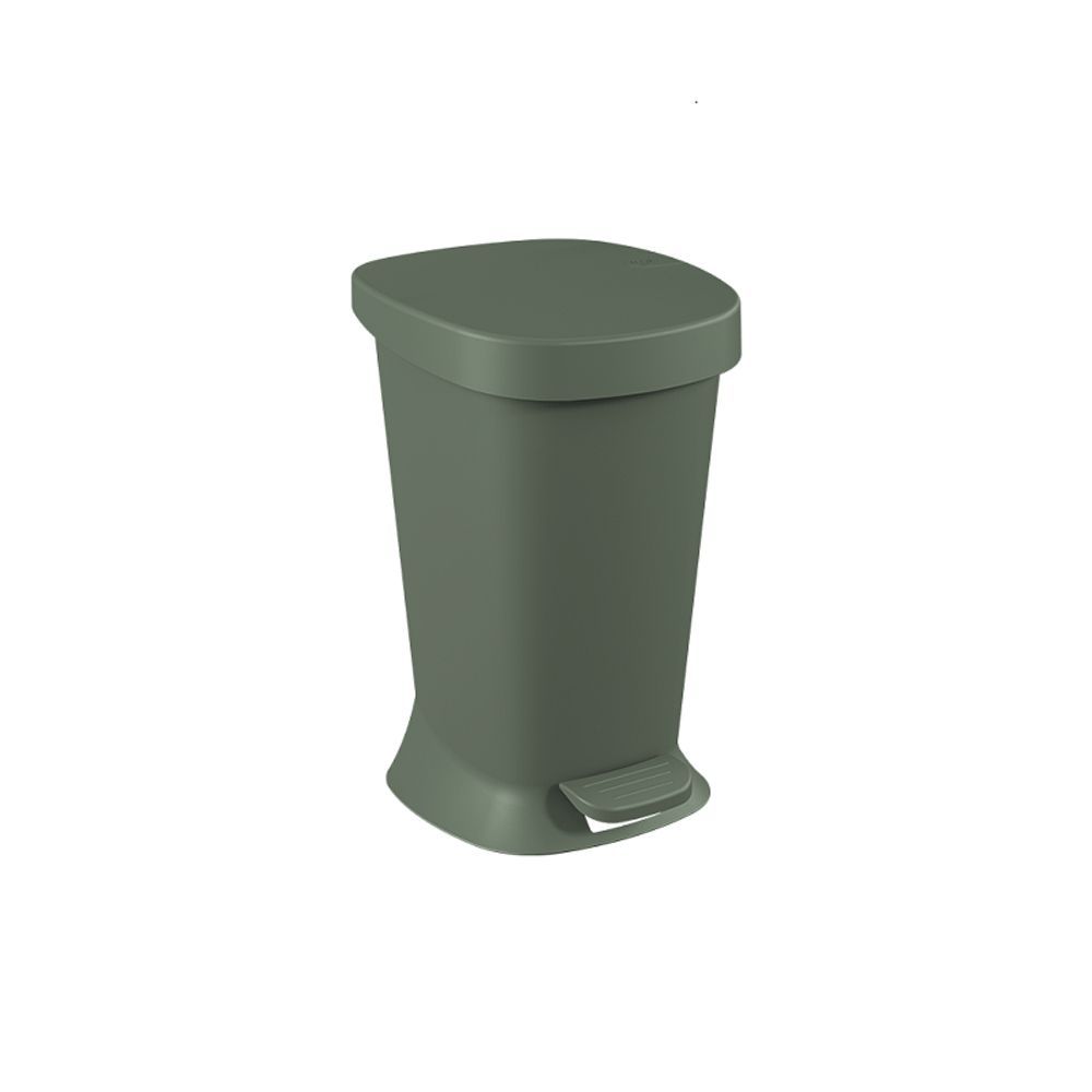 Encontraproduto.com.br - Lixeira com Pedal 5 L Flora Plástico Cor Verde Amazon Linha Flora Coza