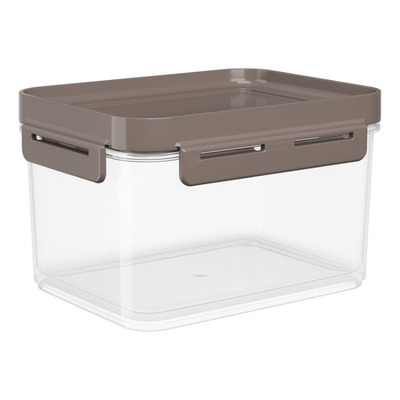 Pote Hermético Flap Coza 1,5 L Cinza Warm Gray
