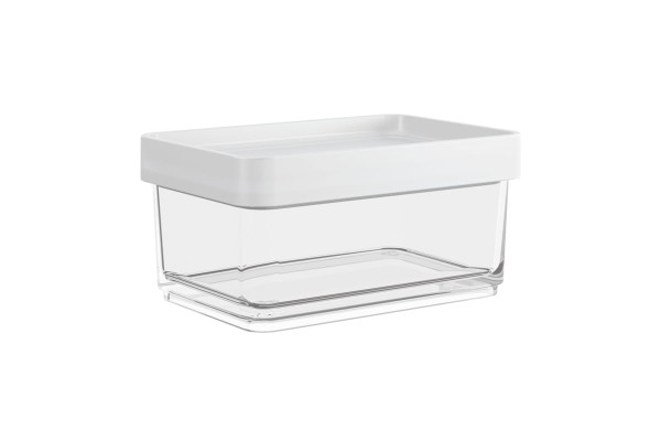 Encontraproduto.com.br - Pote Clear Mini 7,9 X 11,7 X 5 Cm 200 Ml Branco Coza