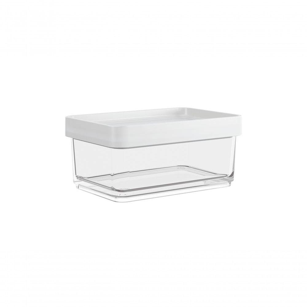 Encontraproduto.com.br - Pote Clear Mini 7,9 X 11,7 X 5 Cm 200 Ml Branco Coza