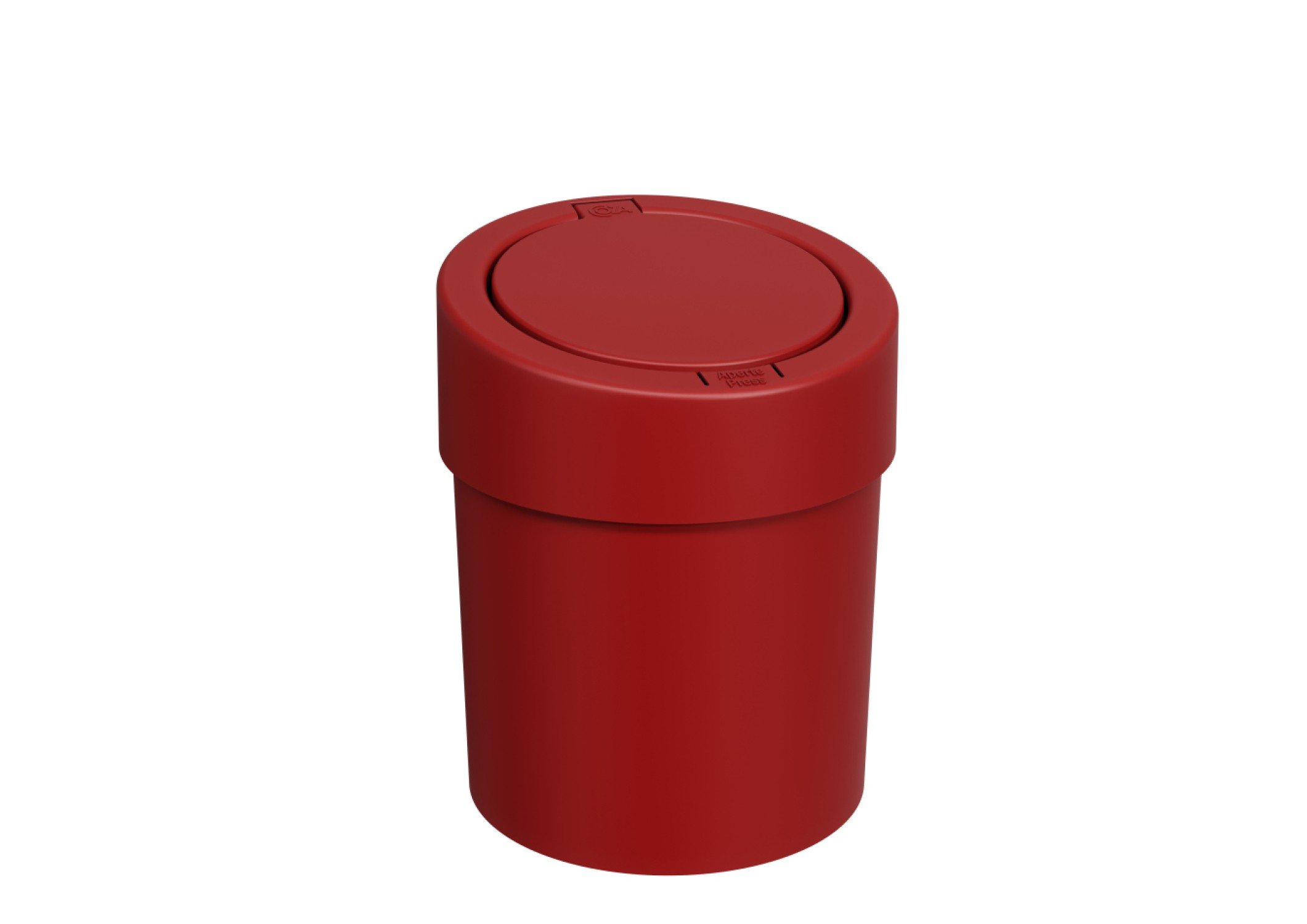Lixeira Plástica Click Aciona Manual 5l Vermelho Coza